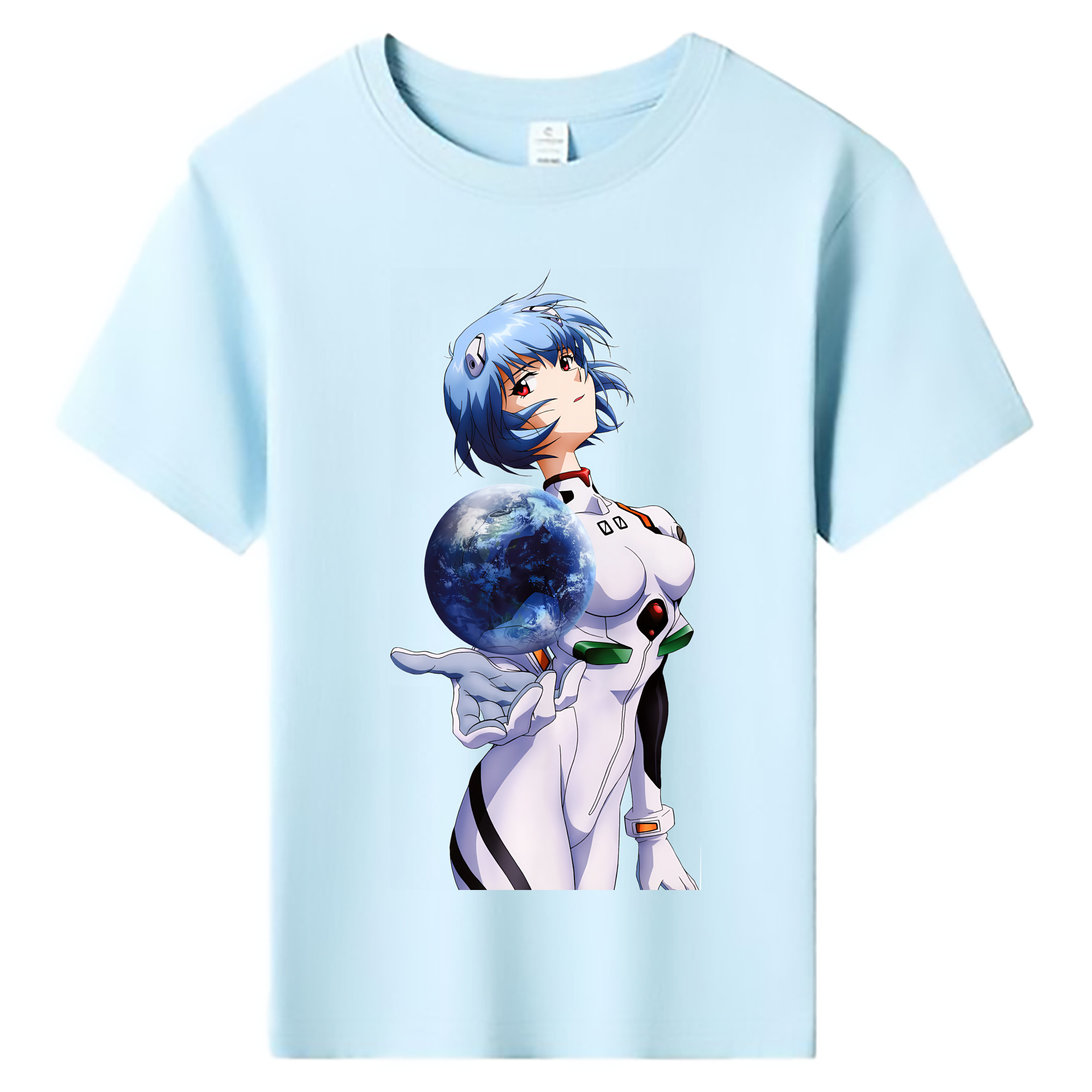 （画像用） EVA 新世紀エヴァンゲリオン 綿100％キッズTシャツ（フロントプリント）